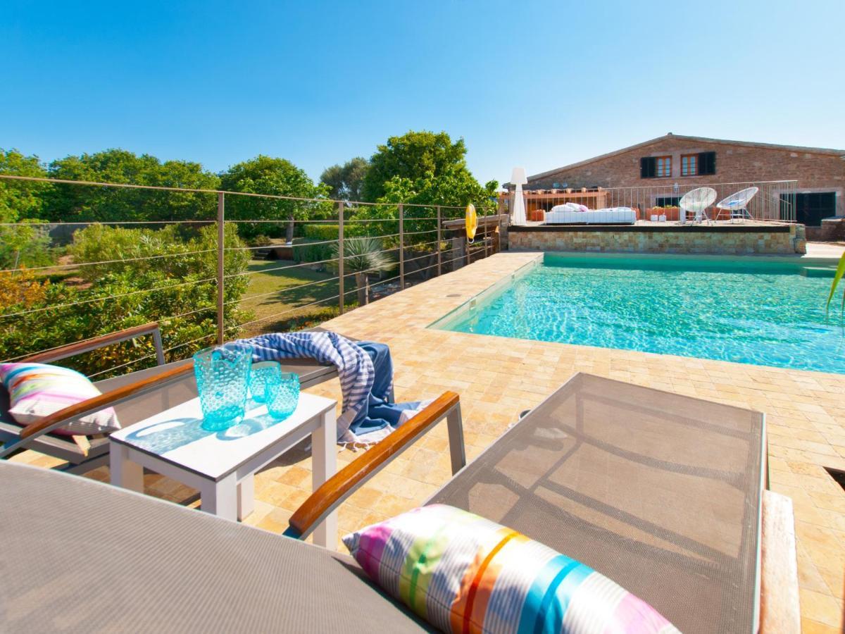 Villa Barcares Petit, piscina, jardines junto a playa en Alcudia Exterior foto