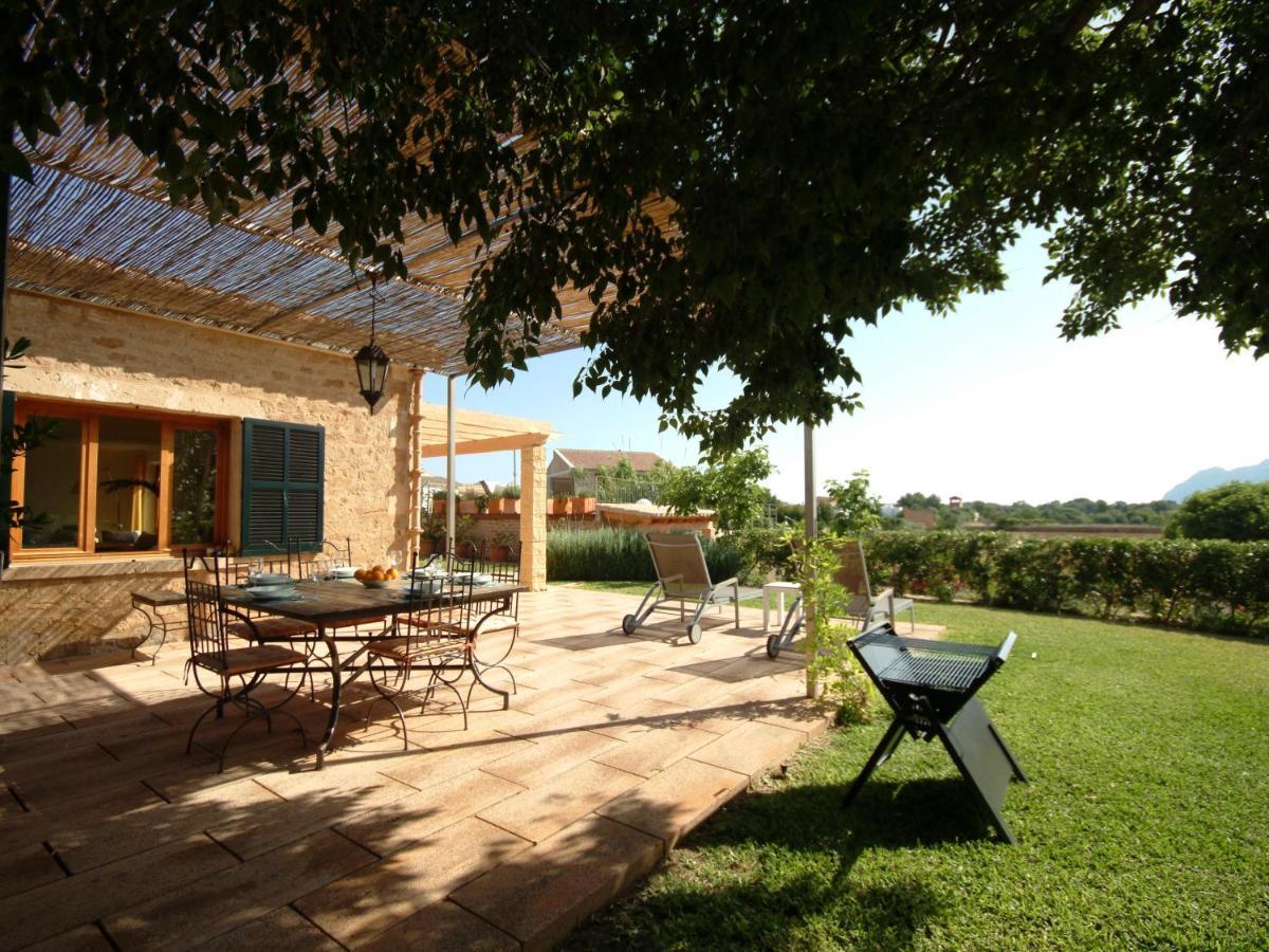 Villa Barcares Petit, piscina, jardines junto a playa en Alcudia Exterior foto