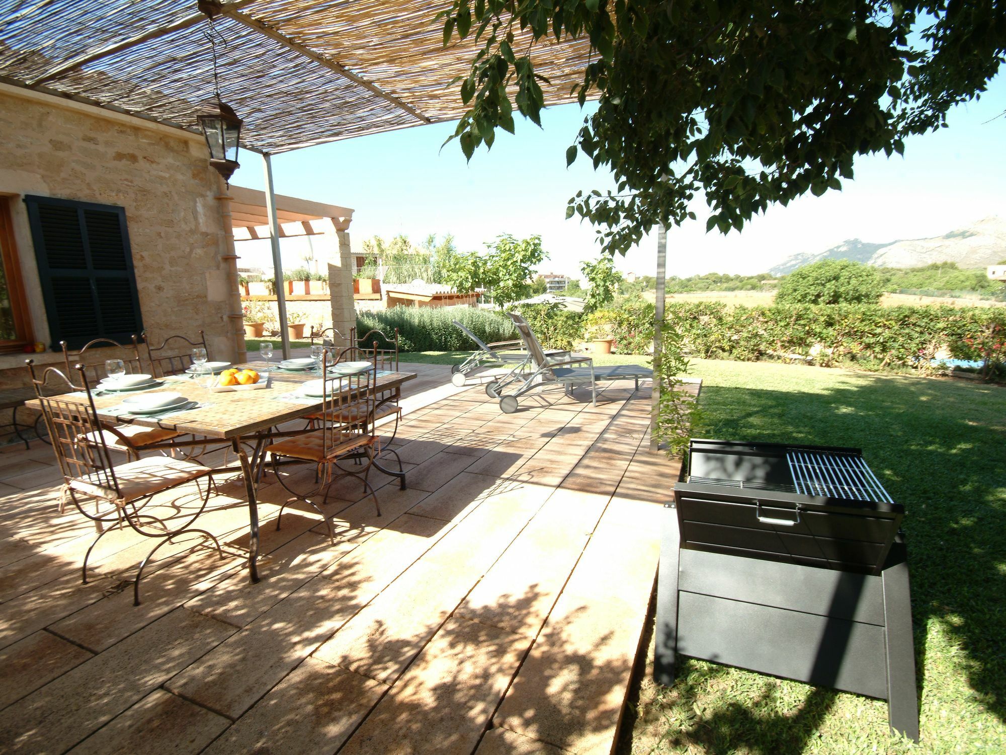 Villa Barcares Petit, piscina, jardines junto a playa en Alcudia Exterior foto