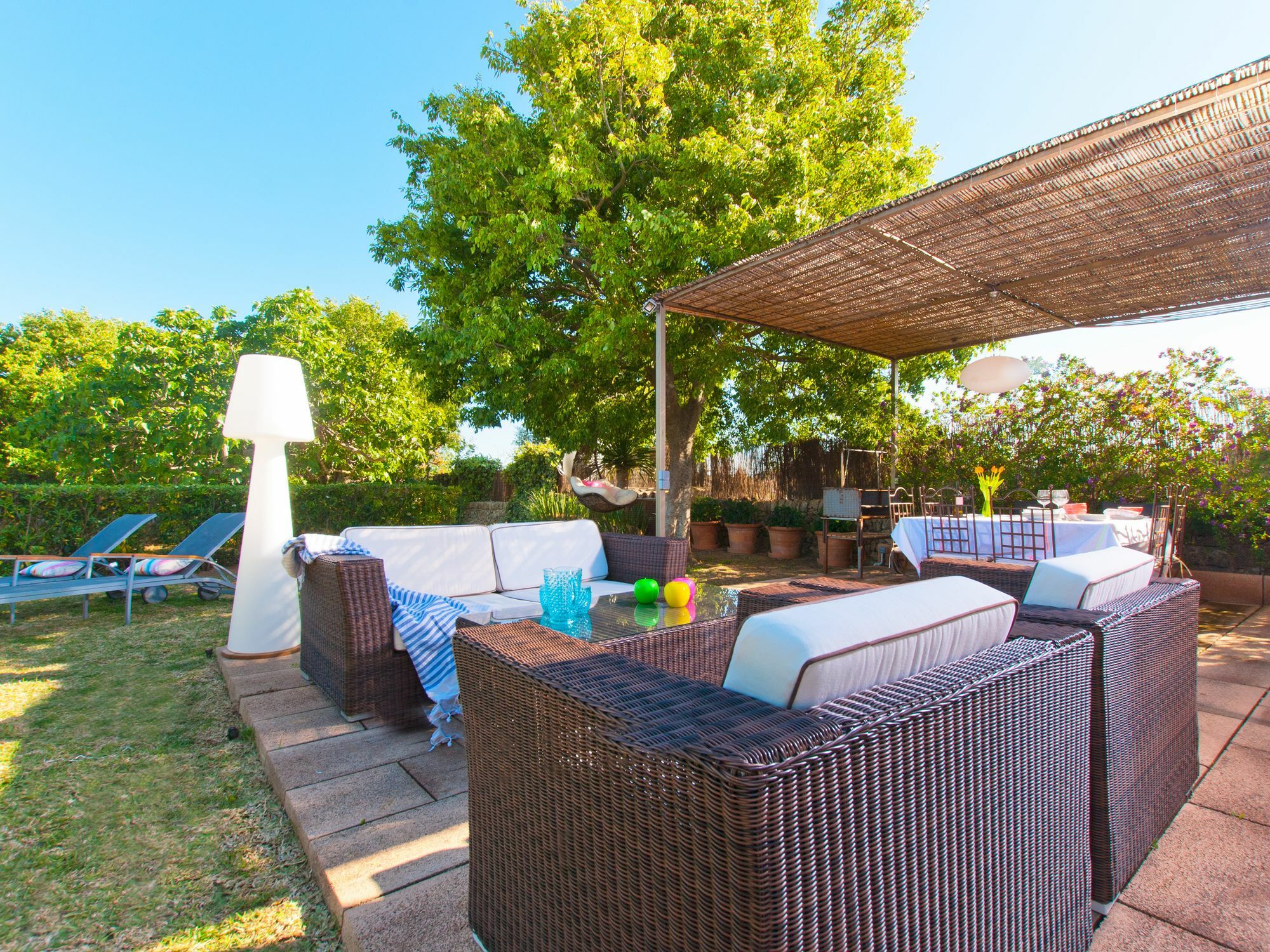 Villa Barcares Petit, piscina, jardines junto a playa en Alcudia Exterior foto